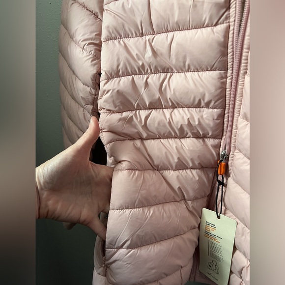 New SAVE THE DUCK Girls' Cory Hooded Jacket in Pink Size 14 - Picture 5 of 8